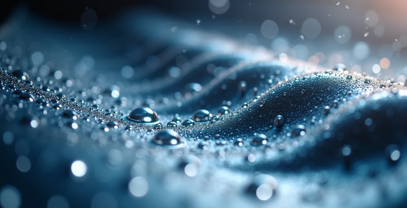 Abstracte visualisatie van technologische ontwikkelingscyclus met pieken en dalen