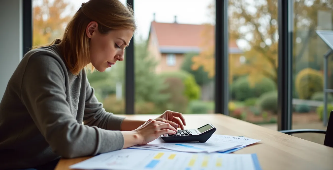 Moderne woning met zichtbare energietechnologieën