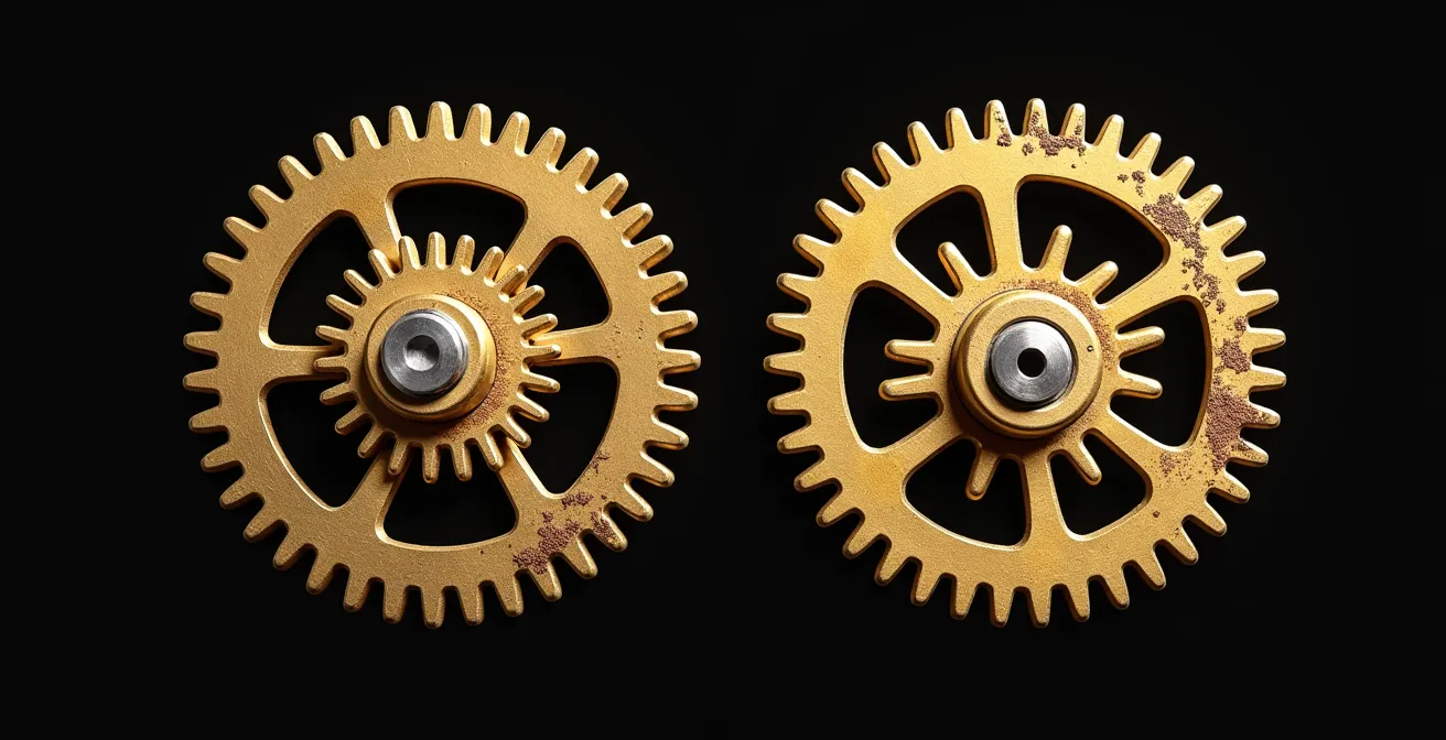 Visualisatie van het verschil tussen historische backtesting en werkelijke marktprestaties